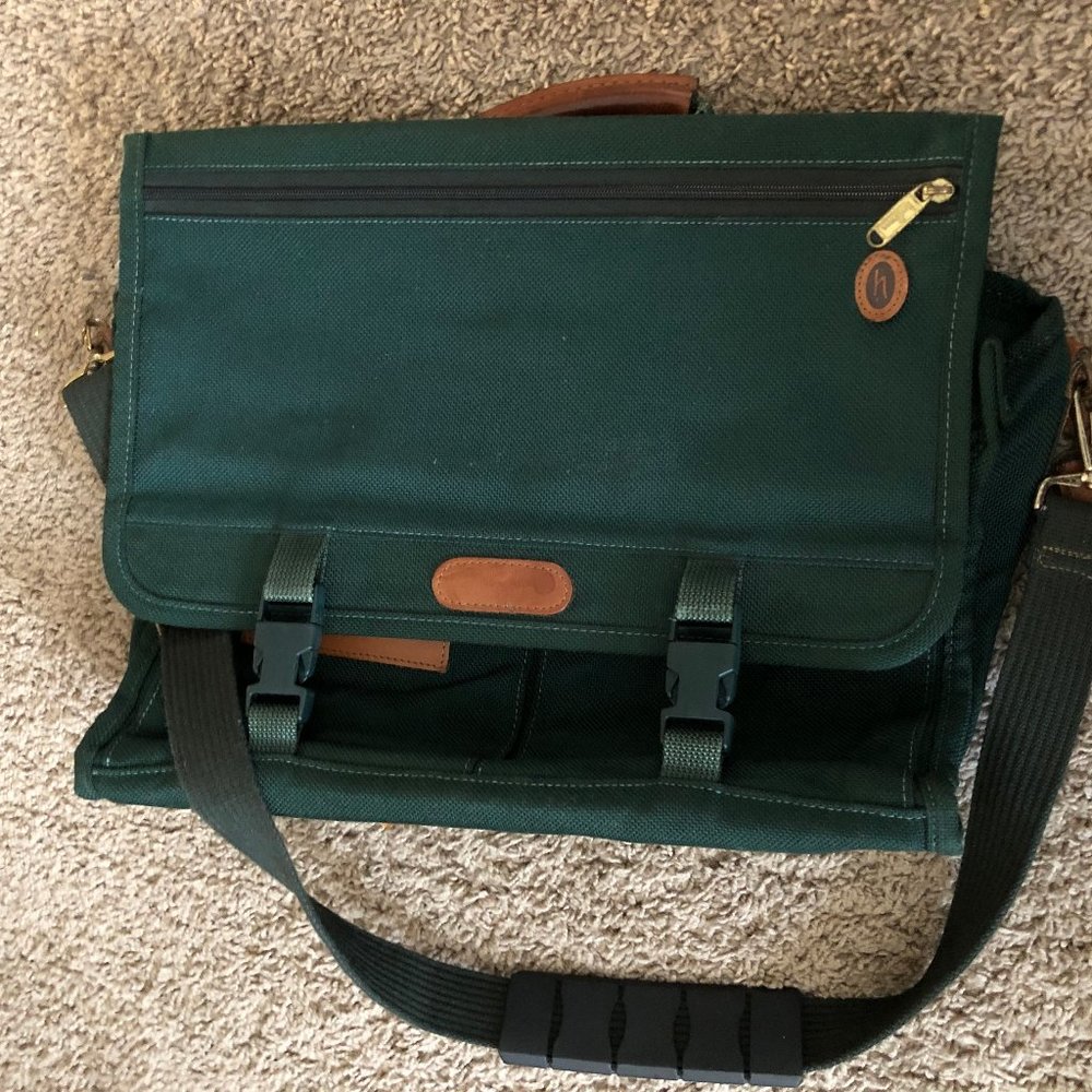 Hartmann Luggage Carry-On Bag Green Ballistic Nylo